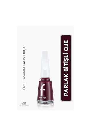 Flormar Nail Enamel Yüksek Pigmentli & Parlak Bitişli Oje Fne-306 Lost In Bordeaux