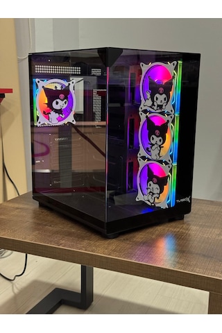 Turbox Teras Kuromi Karakterli Rgb Akvaryum Kasa Siyah