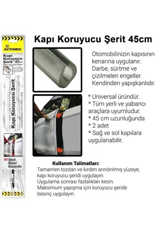 Oto Kapı Koruyucu Şerit Şeffaf 1 Tk 2 Ad