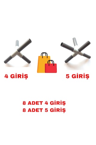 Bez Dolap Aparatı Yedek Parça Kurulum Parçası 4 - 5 Giriş 16 Adet