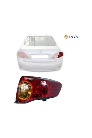 Toyota Corolla Uyumlu Sağ Arka Taraf Stop Lambası 2007-2010 Dış