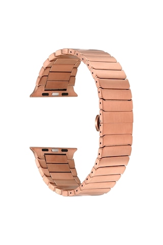 Watch Ultra 49mm Kordon Uyumlu Krd-79 Metal Strap Kayış Effx- Gümüş