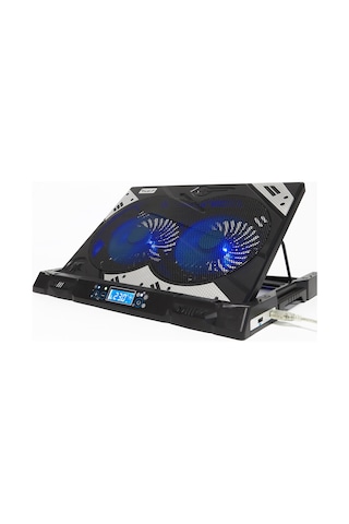 Rush RC828 Ironice Çift Fanlı Led Aydınlatmalı Laptop Notebook Soğutucu