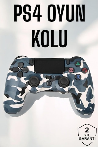 Ps4 Oyun Kolu Kamuflaj Desenli Joystick Çok Renkli