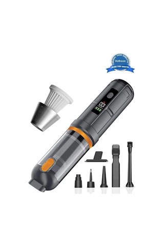 Jenerik Araç Süpürgesi Şarjlı 120w 20.000pa Göstergeli Yeni Nesil Metal Filtre Extra Vakum Ve Üfleme