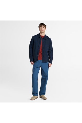 Timberland Kempshire Washed Canvas Chore Erkek Ceket Lacivert Lacivert