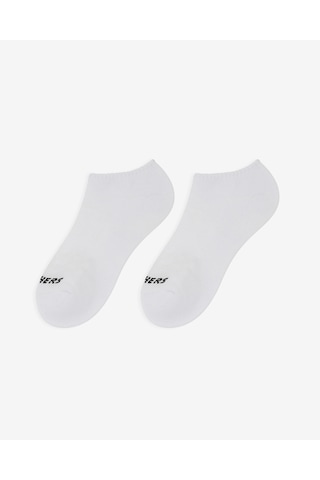 Skechers 6'lı Unisex Yarım Taban Destekli No Show Çorap Unisex Beyaz Çorap S118209-100 Beyaz