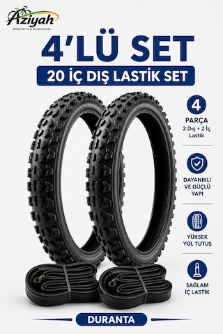 Duranta 20 Jant Bisiklet Dış İç Lastik Seti Bisiklet Lastiği