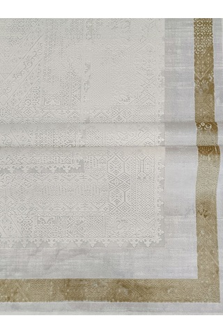 Woolen Halı Delüxe Viscon Akrilik Salon Halısı 6506 Gold Renkli