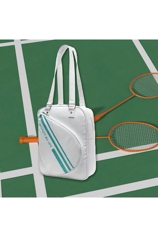 Suntek Badminton Raket Çantası Spor Kadınlar İçin Günlük Beyaz