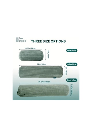 Trendooze Lezzetli Turuncu Sunshine022 1 Adet Texstead Retro Geometrik 6x24 İnç Yastık Polyester Yıkanabilir Turuncu