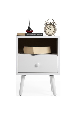 Flora Solo Komodin Beyaz