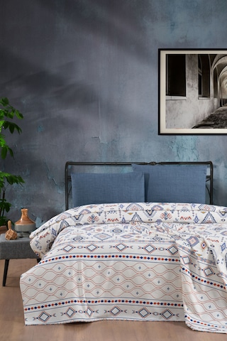 Vionel Home 200x230 Anatolia %100 Pamuk Çift Kişilik Pike Mavi