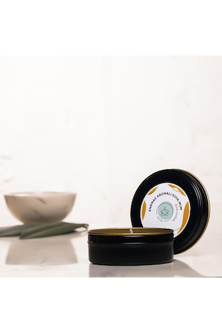 Mitr Ananas Aromalı Metal Soya Mum Çok Renkli