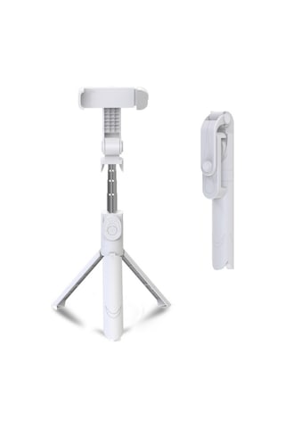 Cbtx Xt09 Canlı Cep Telefonu Tripod Selfie Stick Braketi Bluetooth Selfie Stick Beyaz
