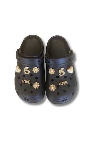 Lovıta Crocs Model Terlik 36-40 Siyah Siyah