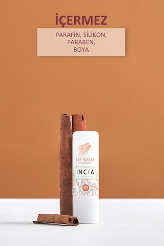 Incia %100 Doğal Dudak Besleyici Tarçın Bitkisel Nemlendirici Dudak Bakım Kremi 6 G