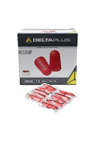 Delta Plus Conıc200 Ipsiz Kulak Tıkacı Pu Köpük Tek 10lu