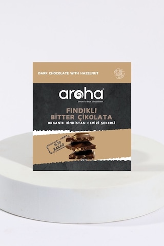 %70 Kakao Fındıklı Bitter Çikolata Hindistan Cevizi Şekerli 40g