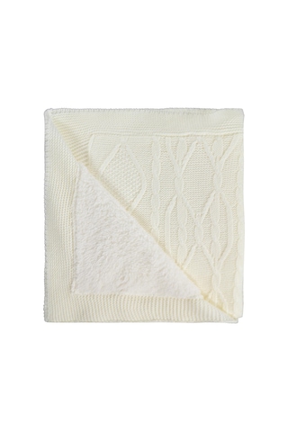 Civil Baby Karışık Desenli Velsoftlu Battaniye - Ekru