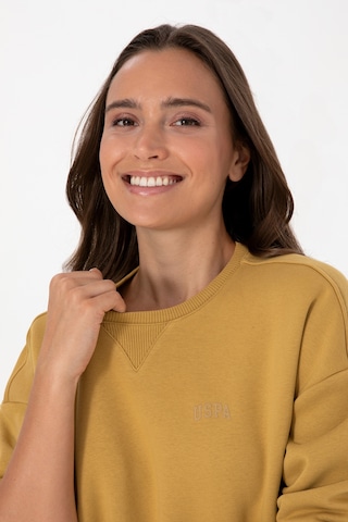 U.S. Polo Assn. Kadın Camel Şardonlu Bisiklet Yaka Basic Sweatshırt 50313586-VR151