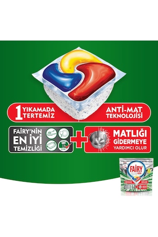 Fairy Platinum Plus Limon Kokulu Bulaşık Makinesi Deterjanı 2 x 40 Tablet