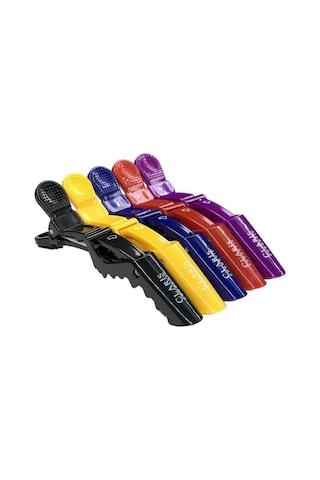 Claris C-32201 Renkli Yarasa Saç Pensi  5'li