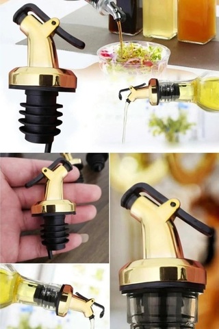 Yağdanlık Şişe Ucu Tıpa Yağlık Sirkelik Sosluk Şişe Başlığı Damlatmaz 3 Adet