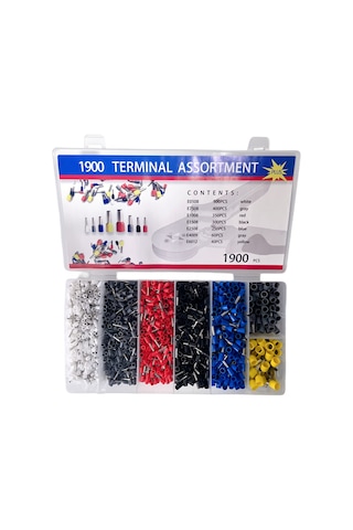 Tenfowee "profesyonel 0.25-6mm Hsc8 6-6a Kablo Pense Seti + 1900 Adet Konektör" Hsc8 6-6a+1900