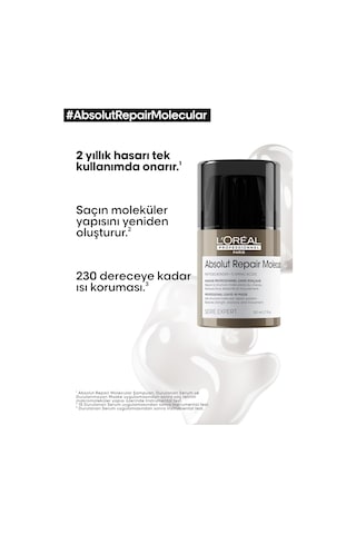L'oréal Professionnel Paris Serie Expert Absolut Repair Molecular Tüm Yıpranmış Saçlar İçin Durulanmayan Maske 5