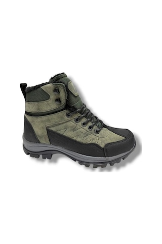 Cakgo 980-26 Deri İçi Kürklü Astar Anatomik Outdoor Erkek Çcouk Bot 36-39 Haki