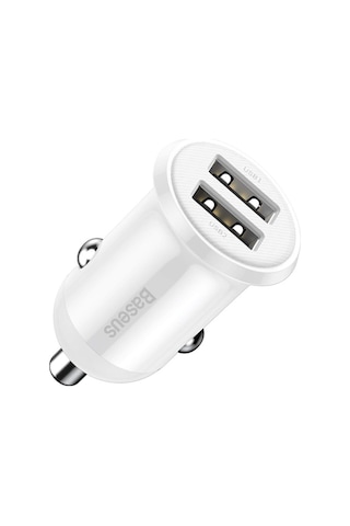 Baseus Graın Pro Dual Usb 4.8A Max Çıkışlı Hızlı Araç Şarj Başl