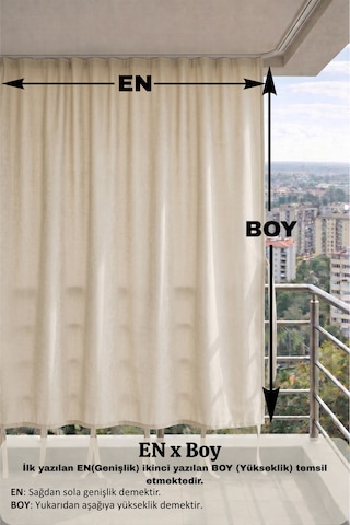 Bej Balkon Perdesi Kornişli Bağcıklı Su Geçirmez Güneşlik Dış Mekan Dayanıklı Modern Balkon Brandası