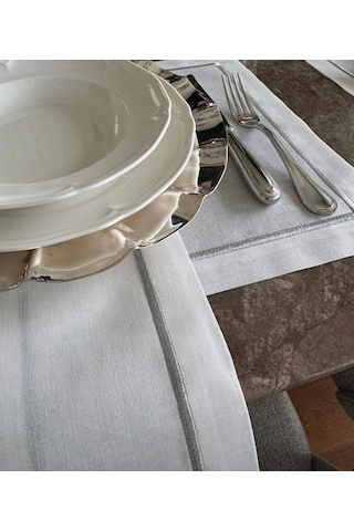 Lina 4 Kişilik Amerikan Servis & Peçete Saf Gümüş