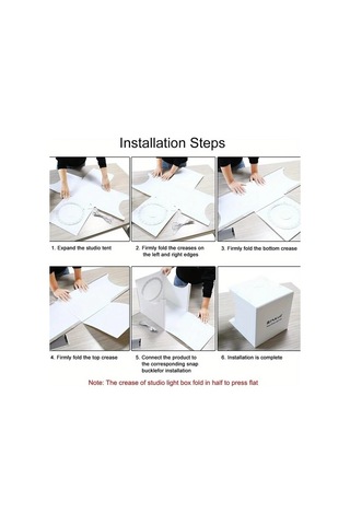 Willowhaven Beyaz 20 Led Mini Portatif Fotoğraf Stüdyosu 6 Renk Fon İle Ürün Çekimleri Beyaz