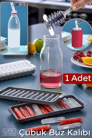 11'li Çubuk Buz Kalıbı Bpa Free - 1 Adet Buzluk Çok Renkli