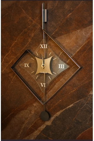 Eksen Silver Klasik Bablo Premium Duvar Saatleri Gümüş