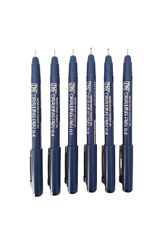 Zig Drawing Pen Çizim Kalem Seti-set 6 Kalem