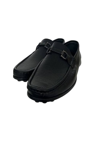 Kemal Tanca 887 2551 Erkek Hakiki Deri Loafer Ayakkabı siyah