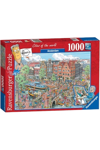 Ravensburger 191925 Amsterdam Karikatür Puzzle (1000 Parça)
