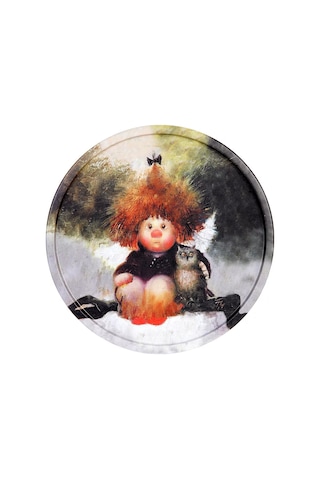 Gala 20 Cm Metal Dekoratif Tabak 181877515