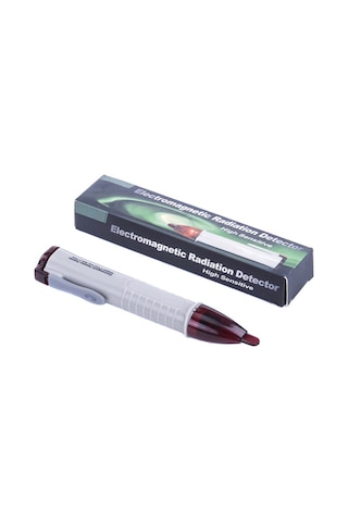 Honmex Elektromanyetik Radyasyon Testeri Kalem - Ev Aletleri İçin Ses Ve Işık Alarmlı Sensör, 20hz-2000mhz Aralığında Tespit Beyaz