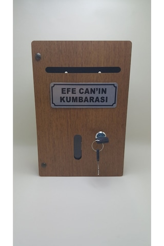 Büyük Boy Ahşap Kişiye Özel Kumbara