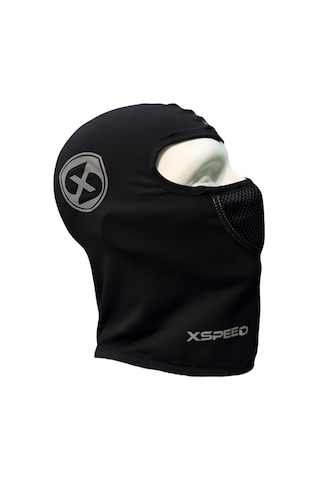 Xspeed Reflekrif Baskılı Maske Balaklava Siyah