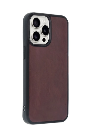 Gld-spt- Newface Apple Uyumlu iPhone 14 Pro Max Kılıf Aras Deri Kapak - Bordo
