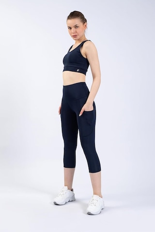 Tr Snc Kadın Yüksek Bel Kapri Yoga Tayt, Polyester Spandeks, Toparlayıcı Özellikli, Cepli, Siyah, Spor Ve Günlük Altın