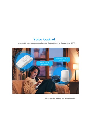 Mufunye 10a Wifi Akıllı Anahtar Modülü - Akıllı Yaşam/tuya Uygulaması İle Uzaktan Kontrol, Zamanlama Ve Google Home/alexa Ses Komutu Desteği