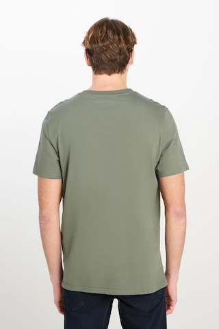 Regular Fit Grafik Baskılı T-shirt Khaki Renkli