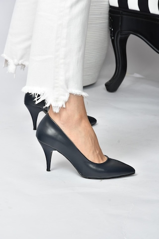 Fox Shoes Lacivert Kadın Topuklu Ayakkabı A922151109 Lacivert