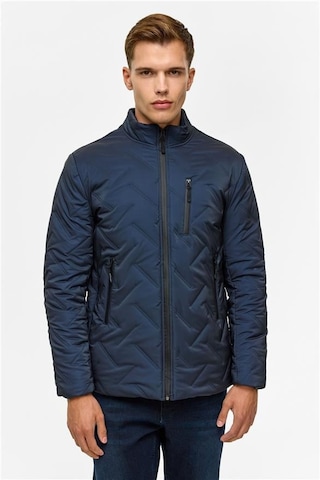 SÜVARİ Lacivert Slim Kapitone Mont Lacivert